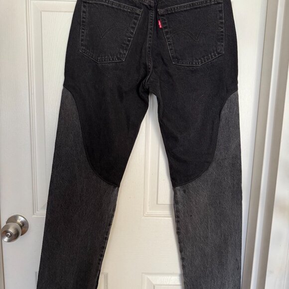 NWT unique Levi's 501 Womens two-tone denim Jeans - Picture 3 of 8